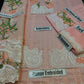 Crimsonn CR-02 Pink Embroidered Linen Three Piece Winter Collection