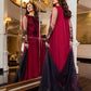 femalechoice Design#89 Red Organza Linen inner  Embroidered 3 pc