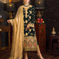 Femalechoice D-106 Green Color Embroidered Velvet Three piece Winter Collection