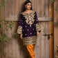 Nishat NL-5062 purple Embroidered Velvet two piece Winter Collection
