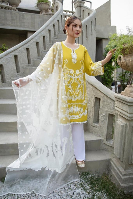 Zainab Chotani ZC-50 Embroidered Three Piece Linen Collection