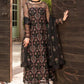 Bareeze BR-501 Black (Organza) Embroidered Three Piece Linen Collection