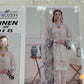 femalechoice Design#`48 Organza Lawn inner  Embroidered 3 pc