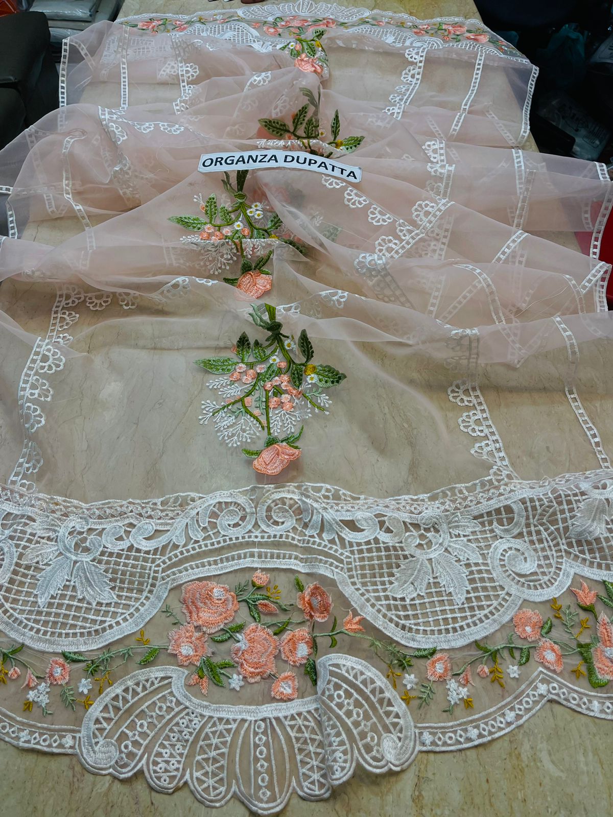 Crimsonn CR-02 Pink Embroidered Linen Three Piece Winter Collection