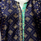 FCC-008 Blue Lawn Embroiderd Stitched Shirt