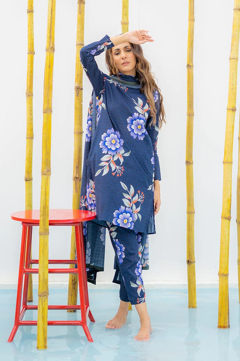 FCC D-482 Digital Printed  Shamoz Silk two piece