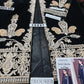 MariaB D-472 Black Color Embroidered Velvet two piece Winter Collection