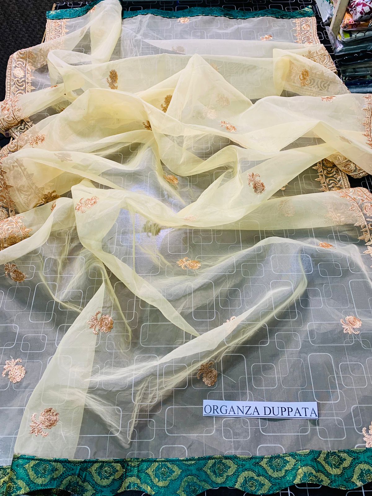 Femalechoice D-106 Green Color Embroidered Velvet Three piece Winter Collection