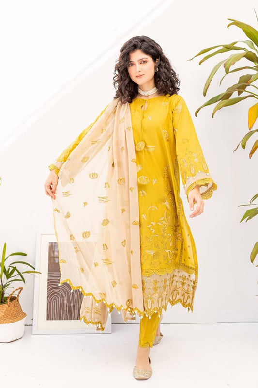 Fcc BT-03 Linen Three Piece Winter Collection