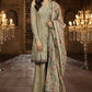 Maria B BDS-1403 Beige Unstitched Pure Chiffon Collection Embroidered Two Piece