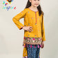 Maria B D-264 Yellow Kids Wear Linen Embroidered two piece